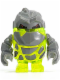 Minifig No: pm005  Name: Rock Monster - Sulfurix (Trans-Neon Green)