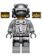 Minifig No: pm024  Name: Power Miner - Rex, Gray Outfit