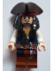 Minifig No: poc024  Name: Captain Jack Sparrow with Tricorne and Blue Vest