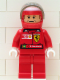 Minifig No: rac023as  Name: F1 Ferrari - R. Barrichello with Helmet Printed - with Torso Stickers