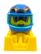 Minifig No: rac087  Name: Off Road Racer - Blue and Yellow