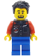 Minifig No: sc137  Name: Dodge Challenger SRT Hellcat Driver