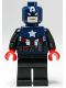 Minifig No: sh0028  Name: Captain America (Toy Fair 2012 Exclusive)