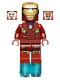 Minifig No: sh0036  Name: Iron Man - Mark 7 Armor, Small Helmet Visor, Foot Repulsors