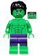 Minifig No: sh0037  Name: Hulk - Minifigure, Dark Purple Tattered Pants