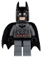 Minifig No: sh0064  Name: Batman - Dark Bluish Gray Suit with Copper Belt