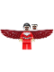 Minifig No: sh0099  Name: Falcon - Red