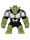 Minifig No: sh0102  Name: Green Goblin - Olive Green Skin, Large Figure