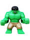 Minifig No: sh013  Name: Hulk with Black Hair and Dark Tan Pants