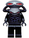 Minifig No: sh0160  Name: Black Manta - Flat Silver Helmet