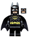 Minifig No: sh016a  Name: Batman - Black Suit with Yellow Belt and Crest (Type 2 Cowl)