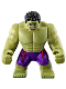 Minifig No: sh0173  Name: Hulk - Giant, Dark Purple Pants with Avengers Logo