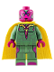 Minifig No: sh0178  Name: Vision - Sand Green, Dark Azure Spot on Forehead