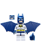 Minifig No: sh019a  Name: Batman - Wings and Jet Pack (Type 2 Cowl)