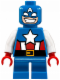 Minifig No: sh0250  Name: Captain America - Short Legs