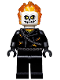 Minifig No: sh0267  Name: Ghost Rider, Johnathon 'Johnny' Blaze - White Head, Chain Belt