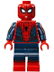 Minifig No: sh0299  Name: Spider-Man - Black Web Pattern, Red Torso Large Vest, Red Boots