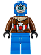 Minifig No: sh0374  Name: Pilot Captain America