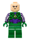 Minifig No: sh0459  Name: Lex Luthor, Green and Dark Purple Light Armor