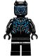 Minifig No: sh0478  Name: Black Panther - Claw Necklace, Metallic Light Blue Highlights