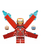 Minifig No: sh0497a  Name: Iron Man - Mark 50 Armor, Small Helmet Visor, Wings without Stickers