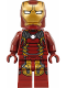 Minifig No: sh0498  Name: Iron Man - Mark 43 Armor, Trans-Clear Head