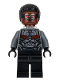 Minifig No: sh0503  Name: Falcon - Dark Bluish Gray and Black Suit, Plain Legs