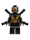 Minifig No: sh0505  Name: Outrider - Extended Arms, Torso with Long Dark Bluish Gray Tips at Neck