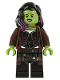 Minifig No: sh0506  Name: Gamora, Long Reddish Brown Coat