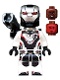 Minifig No: sh0564  Name: War Machine - White Jumpsuit with Shooter