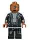 Minifig No: sh0585  Name: Nick Fury - Gray Sweater and Black Trench Coat (Undetermined Legs)