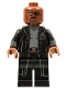 Minifig No: sh0585b  Name: Nick Fury - Gray Sweater and Black Trench Coat, No Shirt Tail