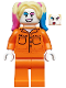 Minifig No: sh0599  Name: Harley Quinn - Prison Jumpsuit