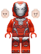 Minifig No: sh0665  Name: Rescue (Pepper Potts) - Red Armor