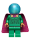 Minifig No: sh0681  Name: Mysterio - Light Bluish Gray Head, Satin Trans-Light Blue Helmet, Single Hole Cape