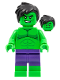 Minifig No: sh0798  Name: Hulk - Minifigure, Dark Purple Pants, Short Tousled Hair