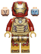 Minifig No: sh0806  Name: Iron Man - Pearl Gold Armor and Legs