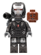 Minifig No: sh0819  Name: War Machine - Pearl Dark Gray and Silver Armor with Backpack