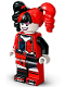 Minifig No: sh0838  Name: Harley Quinn - Pigtails, Dark Azure and Dark Pink Eye Shadow