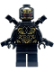 Minifig No: sh0871  Name: Outrider - Extended Arms, Torso with Short Dark Bluish Gray Tips at Neck