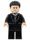 Minifig No: sh0884  Name: Bruce Wayne - Black Suit, Coiled Hair