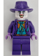 Minifig No: sh0900  Name: The Joker - Dark Turquoise Bow Tie, Plain Legs, Fedora