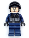 Minifig No: sh0919  Name: SHIELD Agent - Tony Stark, Tactical Vest, Black Helmet and Goggles