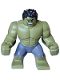 Minifig No: sh0967  Name: Hulk - Giant, Dark Bluish Gray Pants, Raging