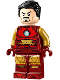 Minifig No: sh0981  Name: Iron Man - Dark Red and Gold Armor, Round Arc Reactor, Pearl Gold Arms, Hair (76287)