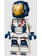 Minifig No: sh0983  Name: Iron Legion - Dark Blue Head, One Piece Helmet