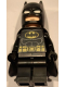 Minifig No: sh0988  Name: Batman - Black Suit, Yellow Belt, Cowl with White Eyes, Flexible Rubber Cape