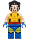Minifig No: sh0989  Name: Wolverine - Hair, Blue Hands