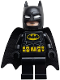 Minifig No: sh1005  Name: Batman - Black Suit, Yellow Belt with Medium Nougat Details, Cowl with White Eyes