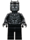 Minifig No: sh1019  Name: Black Panther - Dark Bluish Gray Armor